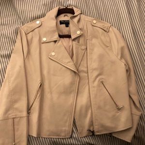 Beige faux leather Jacket